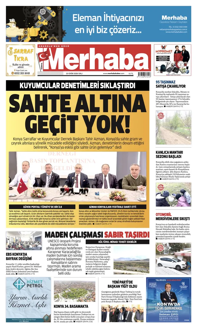 Sahte gram ve çeyrek altına karşı mücadele!